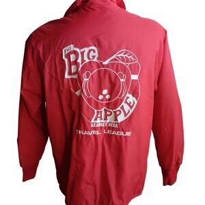 Medium Vintage Puffer Jacket Big Apple Bowling League Big Red Nebraska 1990's
